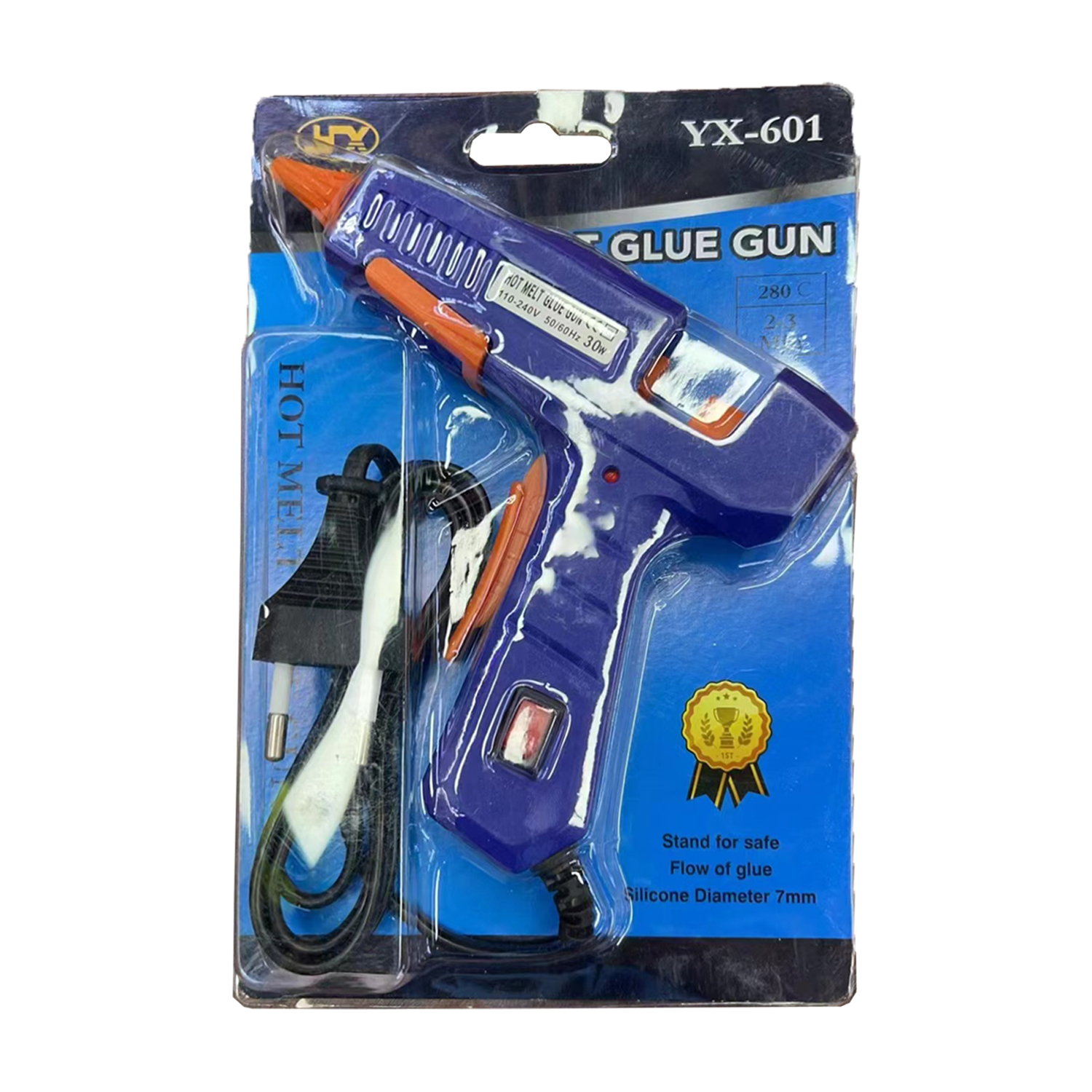 Guke 20W small glue gun with switch, solid color YX-601 hot melt glue gun, multiple colors available, factory direct sales Application Scenario