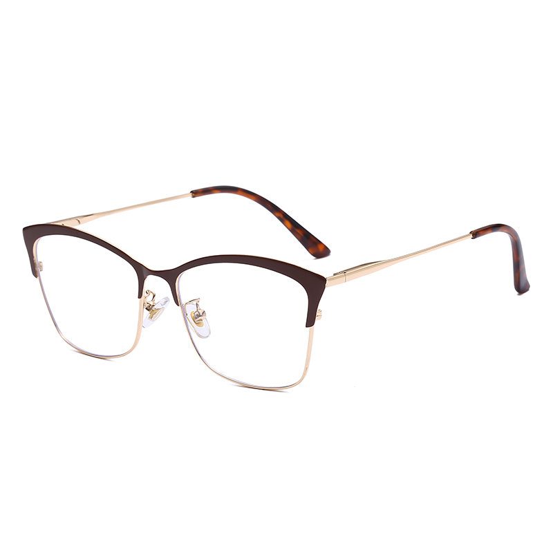 نظارات قطس، نظارات معدنية، نظارات ضوئية، نظارات أزياء، نظارات قصر نظر زرقاء Specification image