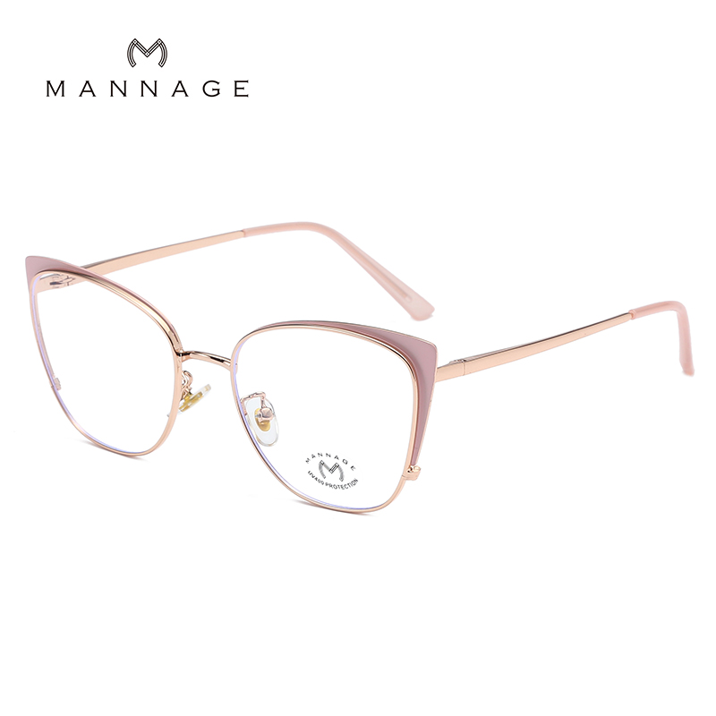 Fashionable retro eyeglass frame, metal memory eyeglass frame, new ultra-light, suitable for myopia glasses, anti-blue light glasses Item Picture