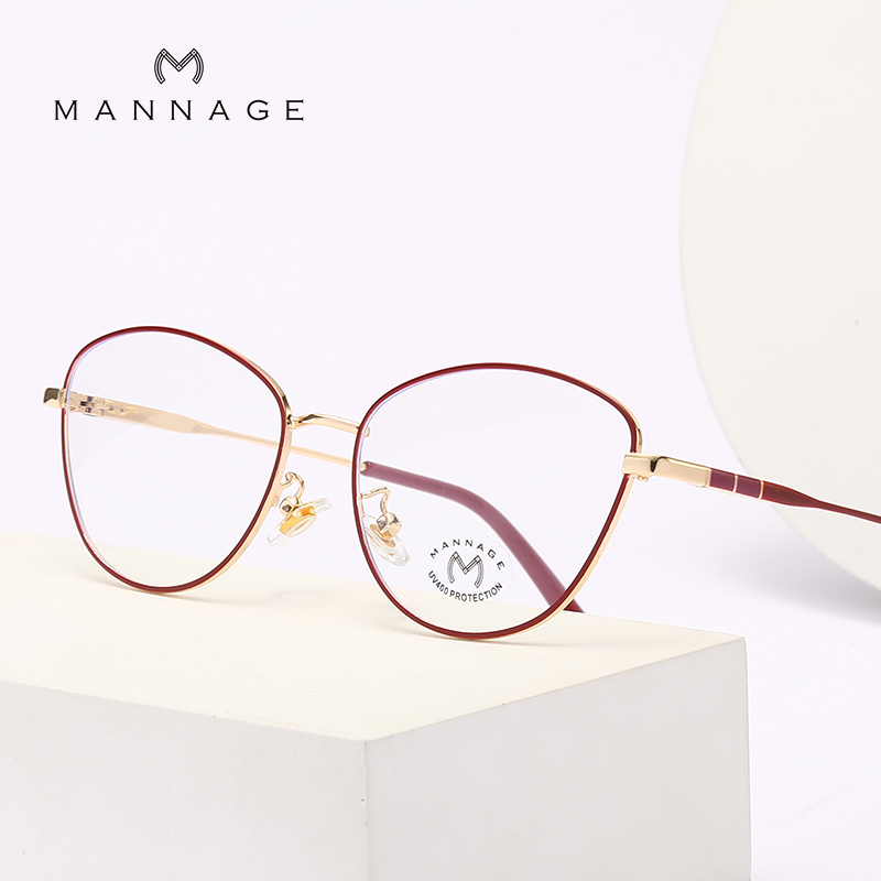 New anti-blue light glasses for both women and men, casual and face-enhancing, low-gloss glasses for women to round their faces and men to refine their appearance details Picture