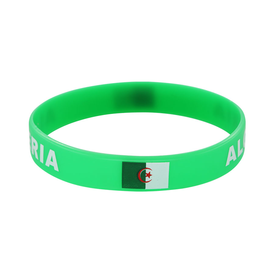 Patriot National Day Celebration Silicone Wristband Anti-static Pat Ring, World Cup Multi-National Flag customized Model B2002 253275 Item Picture
