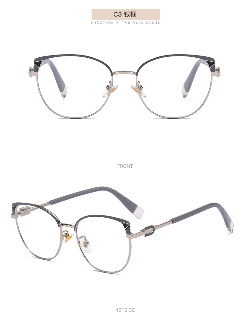 2024年新款 光学眼镜男女款 金属防蓝光 时尚潮流眼镜详情15