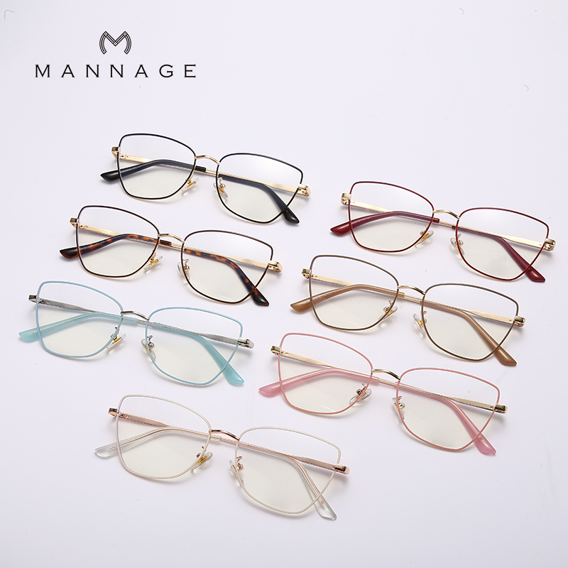 Fashionable new optical spectacle frame for women, high appearance level, ultra-light metal spectacle frame