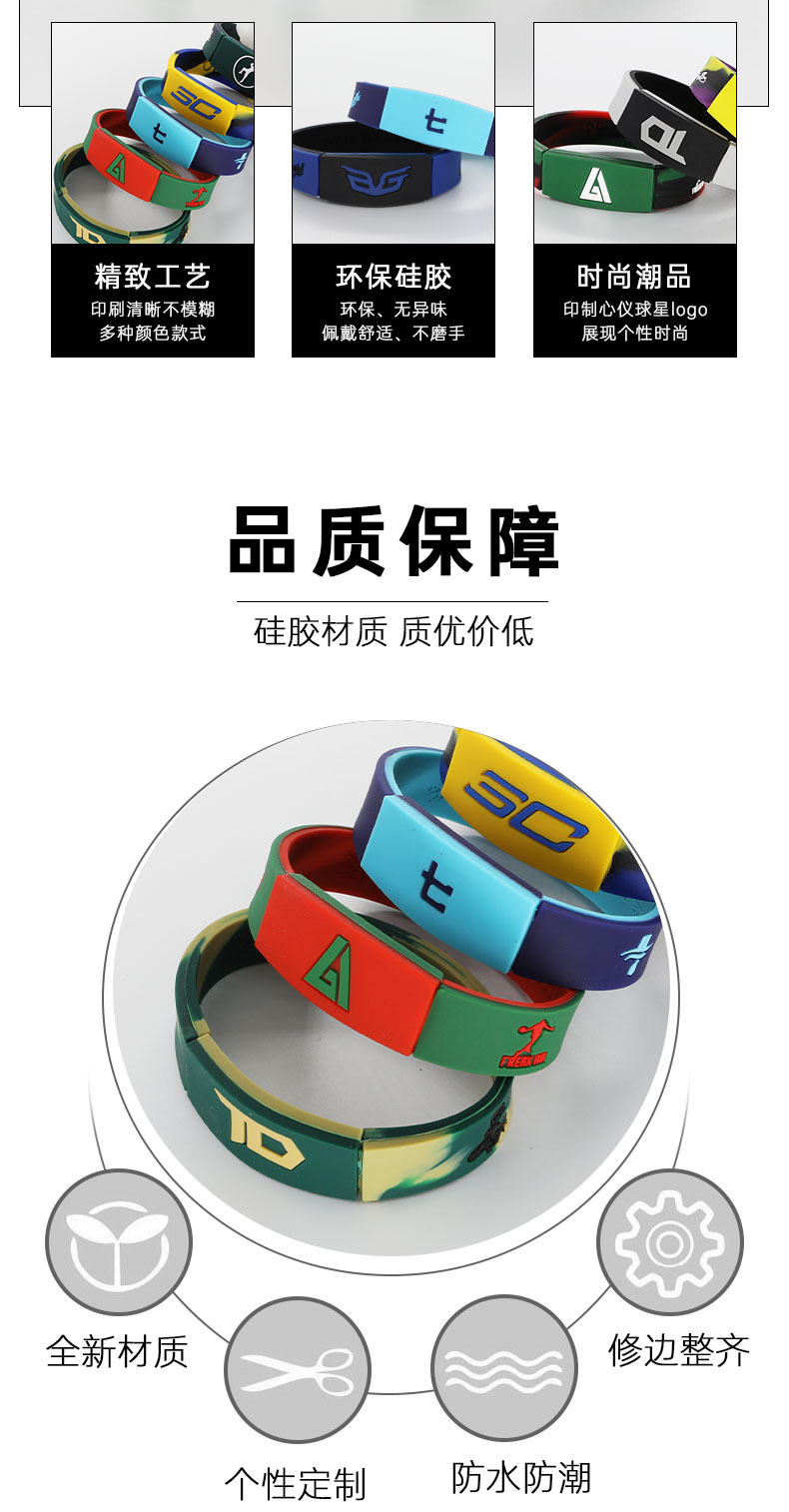 球星签名手环硅胶手环球星划套手环球星签名手环硅胶手环球星划套详情5