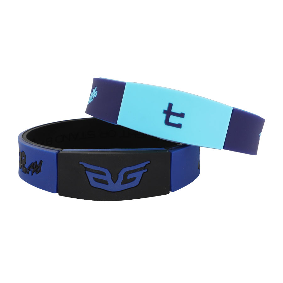 硅胶手环/夜光手环/篮球手环/手环/啪啪圈白底实物图