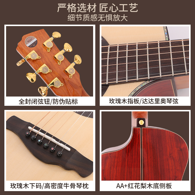 吉他/电吉他/尤克里里/军鼓/尤克里里圣诞星细节图