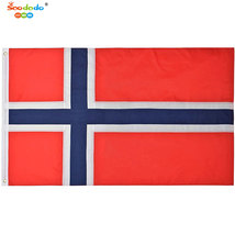 小嘟嘟XDSQ-NOR35跨境货源亚马逊欧洲杯挪威国旗3*5ft牛津布室内户外拼接旗帜