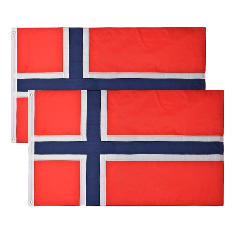 小嘟嘟XDSQ-NOR35跨境货源亚马逊欧洲杯挪威国旗3*5ft牛津布室内户外拼接旗帜详情图5