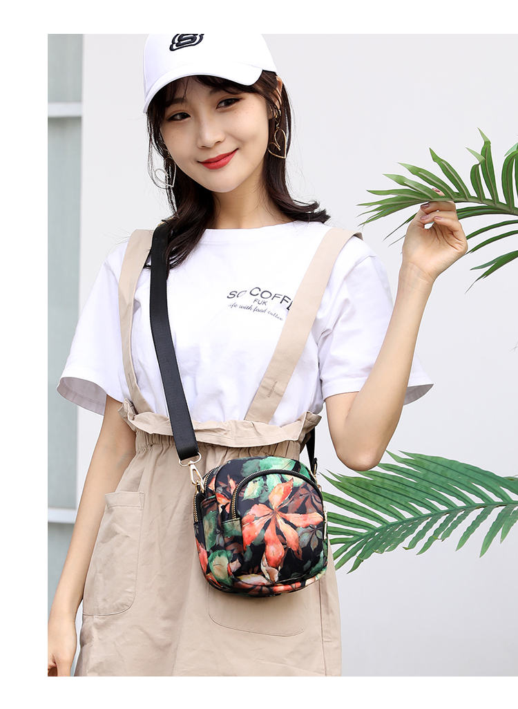 轻便户外单肩包轻盈柔美时尚尼龙包大容量逛街斜挎包潮流休闲包详情14