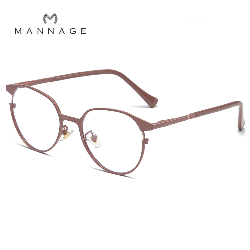 نظارات حديثة ذات إطارات دائرية من اللون الازرق باللون الازرق مع نظارات ذات رؤية ضيقة Item Picture