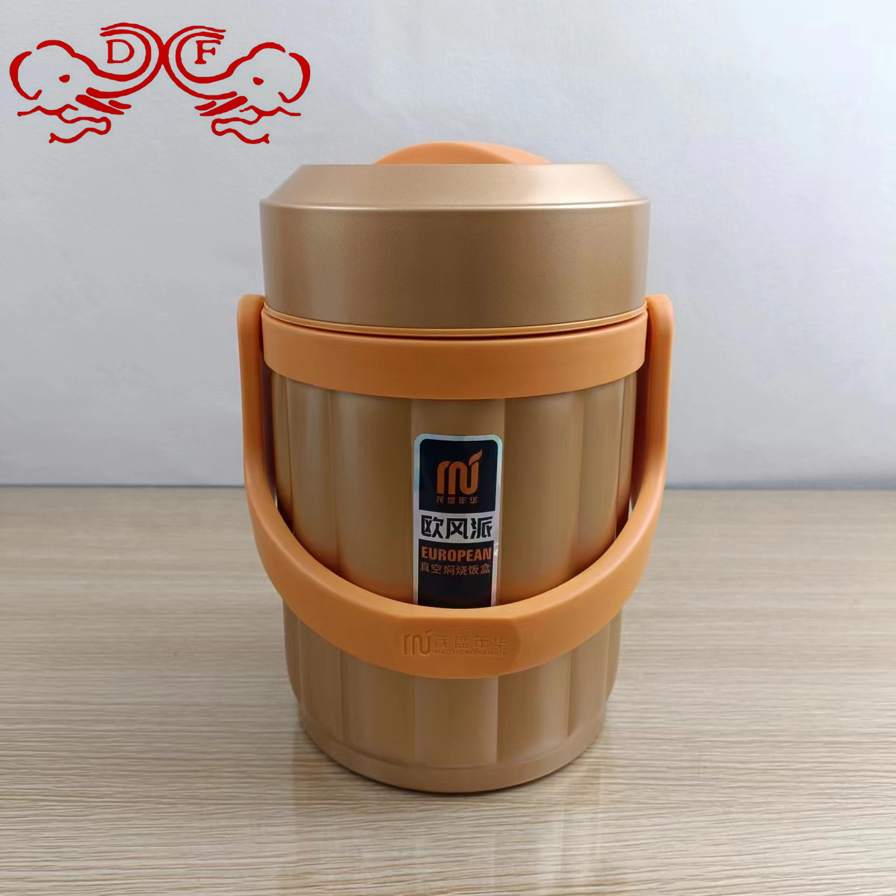 DF99082 304 stainless steel insulated lunch box, insulated bucket, vacuum lunch box, pot, European-style braised dish, DF TRADINGHOUSE