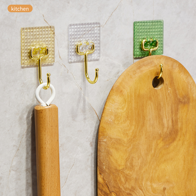 Three-dimensional diamond surface claw buckle large hook, crystal diamond surface large hook, no trace, no need for drilling, adhesive large hook, metal hook, golden hook, light luxury creative hook, new no need for drilling, adhesive coat hook, hook, adhesive coat hook, no need for drilling details Picture