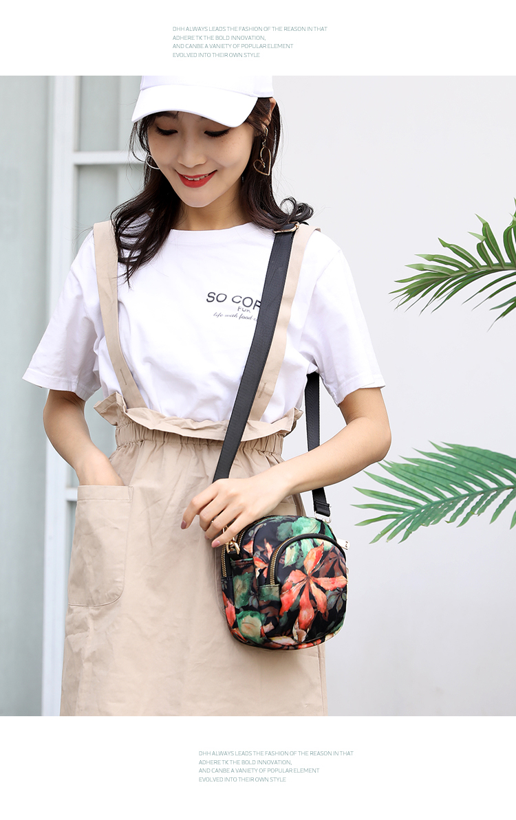 轻便户外单肩包轻盈柔美时尚尼龙包大容量逛街斜挎包潮流休闲包详情13