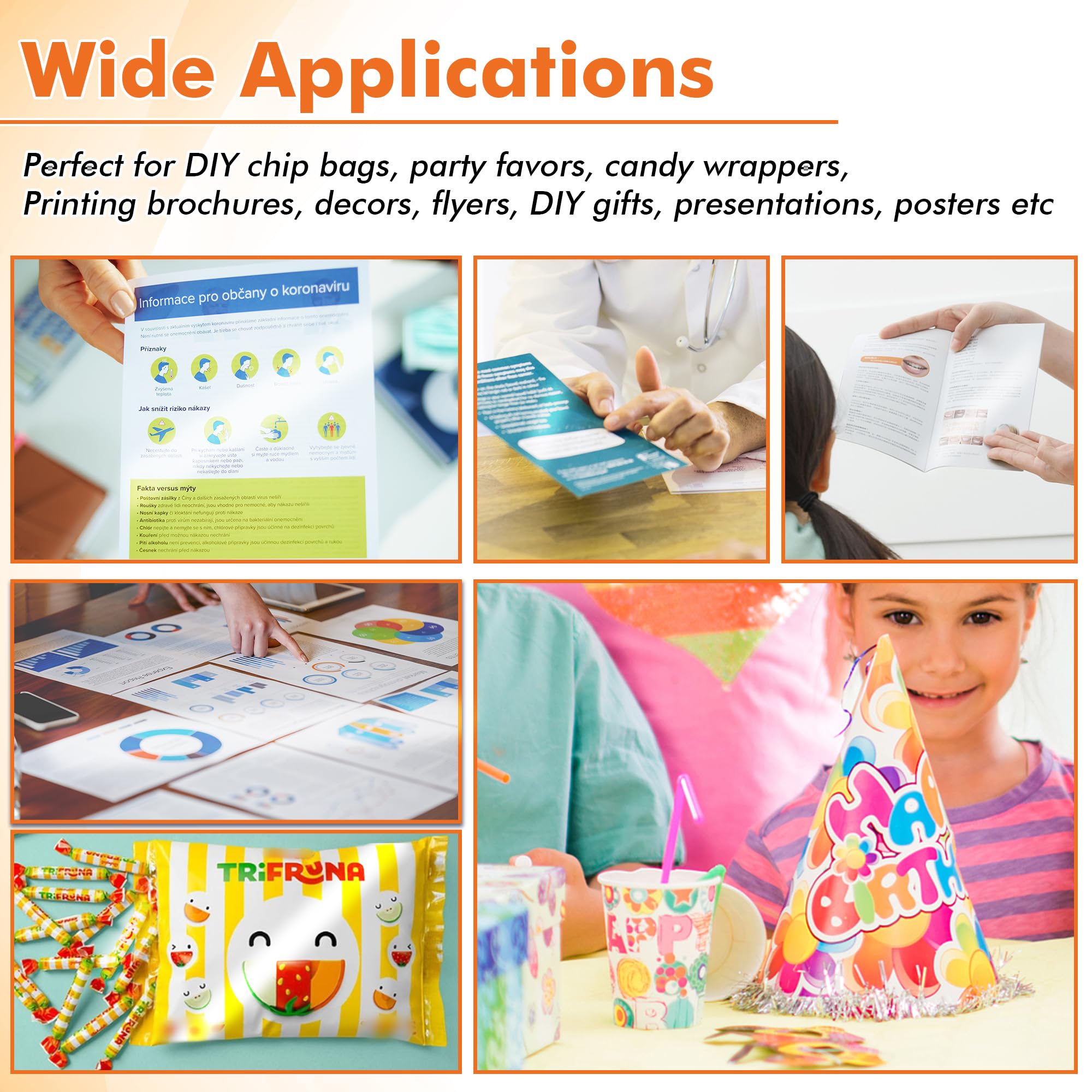 相片纸/相纸/打印照片纸/A4不干胶/A4复印纸白底实物图