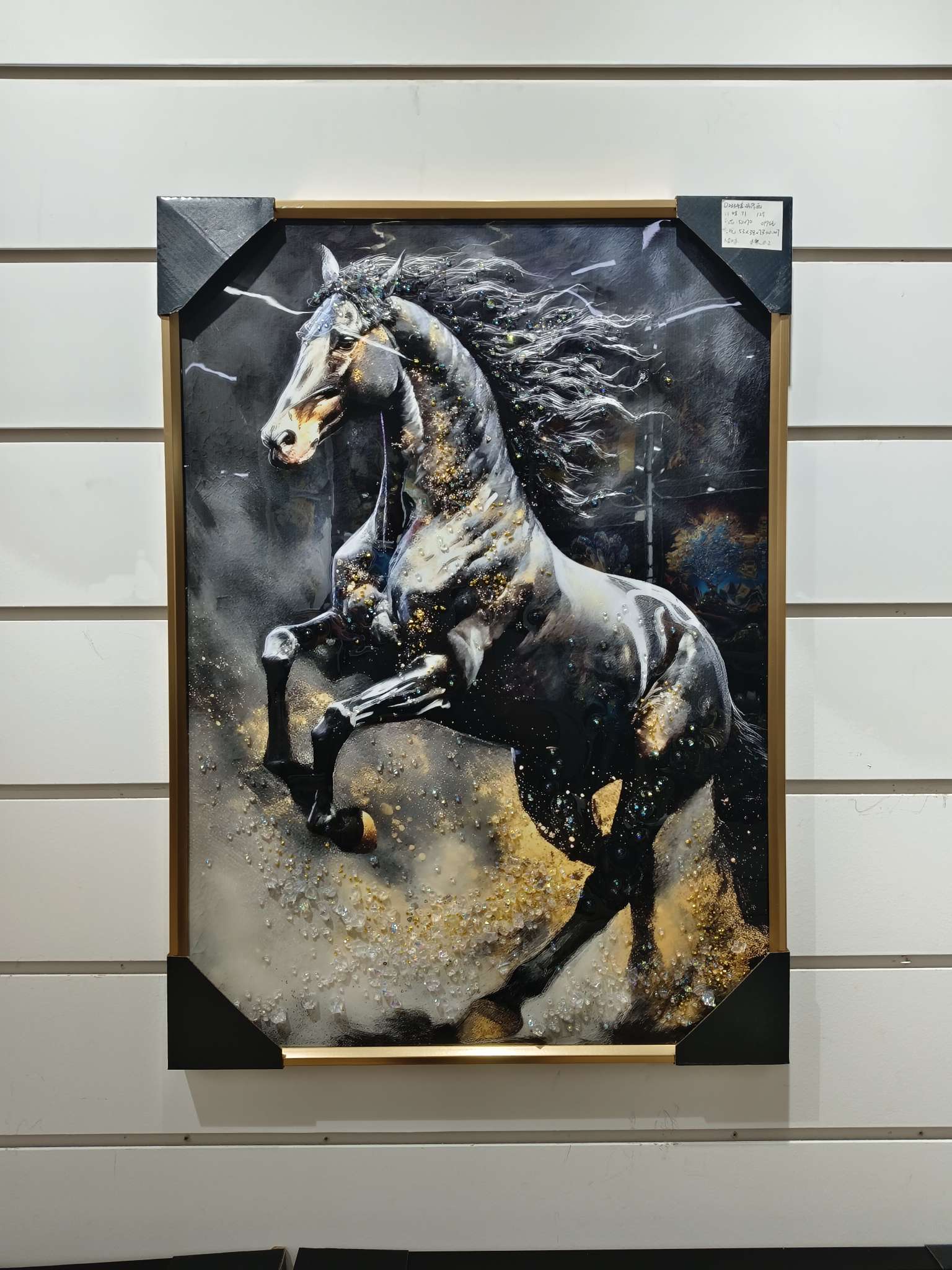 高品质金框晶瓷画(可定制尺寸以及画面)装饰画家装饰画详情图1