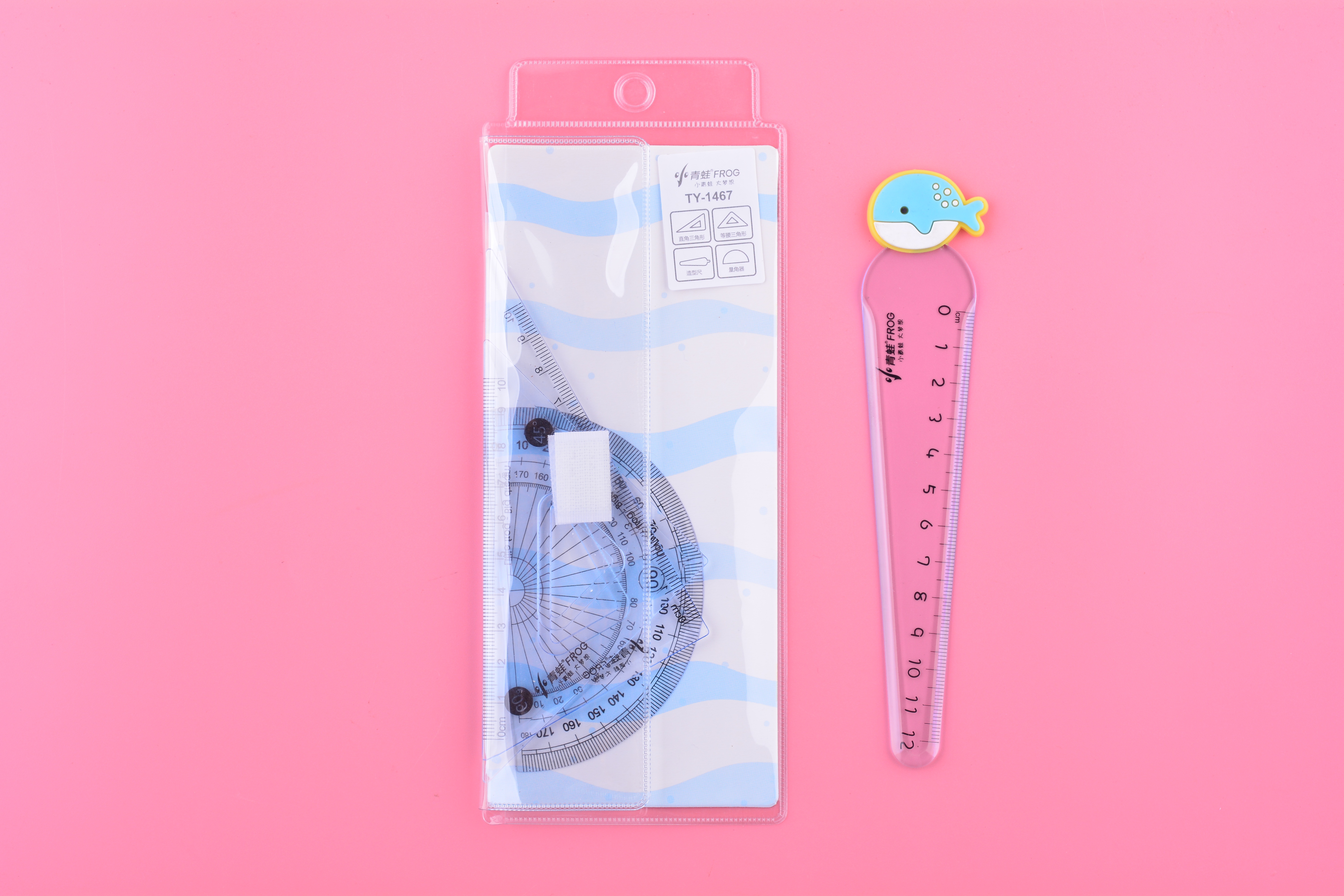 尺子/尺子学生卡通/亚克力尺子/15cm木尺/套尺细节图