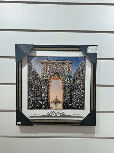 High Quality Sparkling Porcelain Painting With White Border (Size And Picture Can Be Customized)