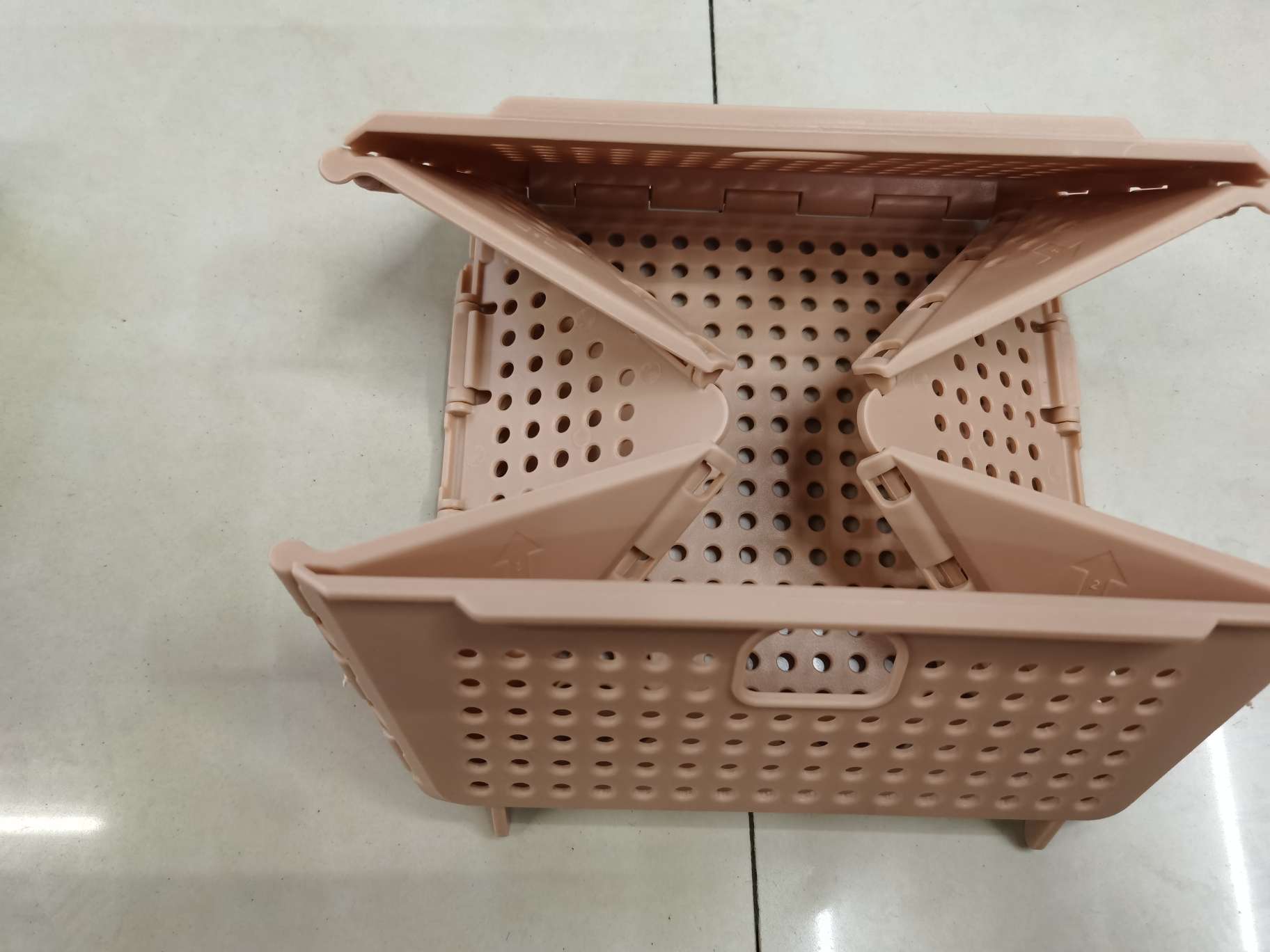 水果篮沥水篮可折叠厨房家用塑料收纳篮洗菜篮碗筷沥水架置物架子详情图2