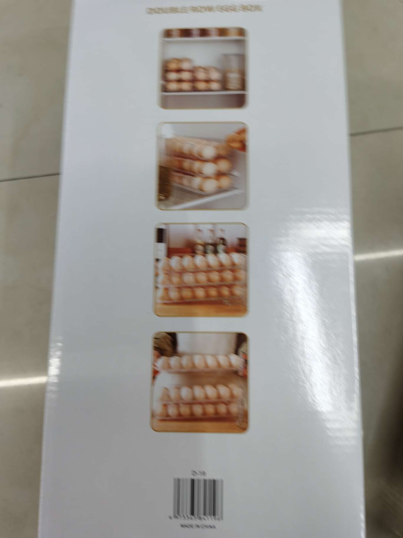 冰箱用鸡蛋盒抽屉式带盖保鲜鸡蛋格收纳蛋盒架托滚动式鸡蛋收纳盒小百货厨房用品详情图4