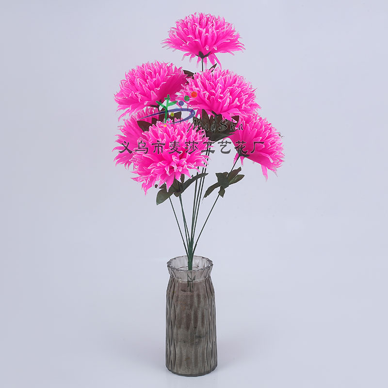 MS-010 Maisha Flower Slices, Qingming Festival flowers, tomb-sweeping flowers, sacrificial flowers, cemetery flower arrangements, artificial flowers, fake flowers, Golden thread Chrysanthemums Specification image