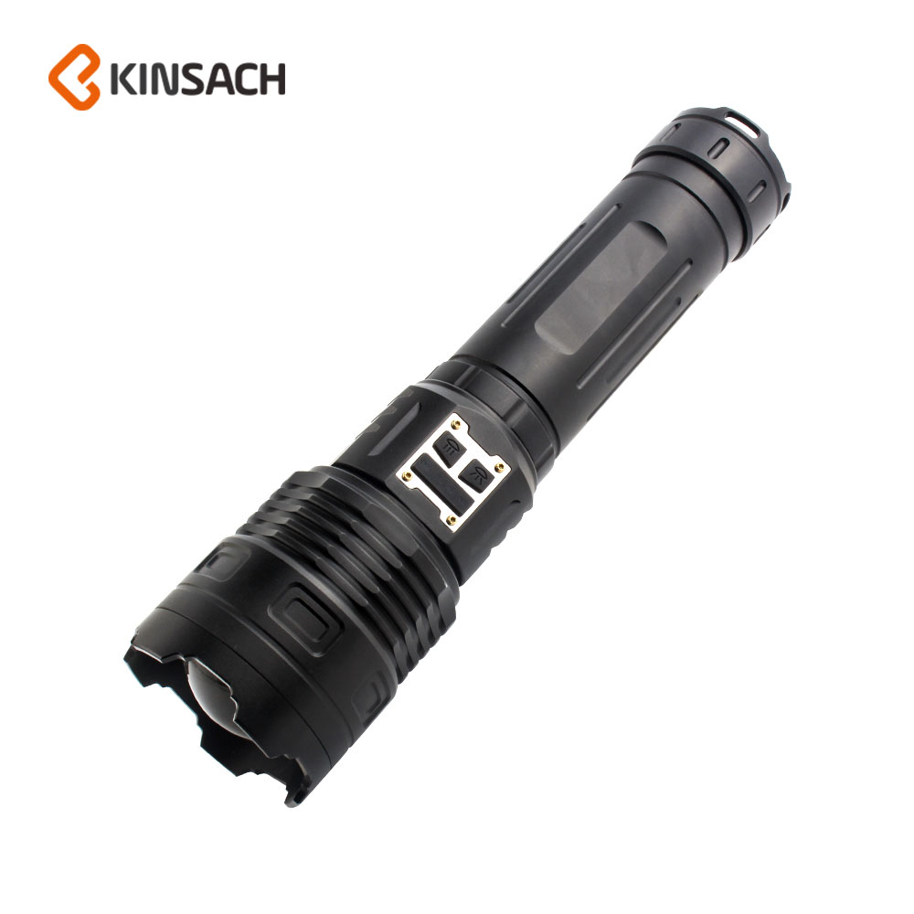 KINSACA TYPE-C rechargeable aluminum alloy excess flashlight 50W white laser + large COB full figure
