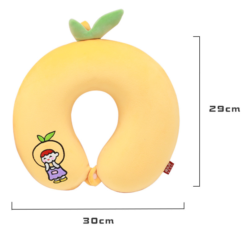 Couple memory foam U-shaped pillow, Recreation House cartoon Care neck pillow, slow rebound travel neck pillow order customization Specification image