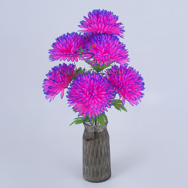 MS-001 rebanadas de flores de masha exportación de la india ramo de flores de seda flor clara visita a la tumba sacrificio de flores grandes puñetadas arreglo de cementerio barato flores grandes ramos de cristal cristal Application Scenario