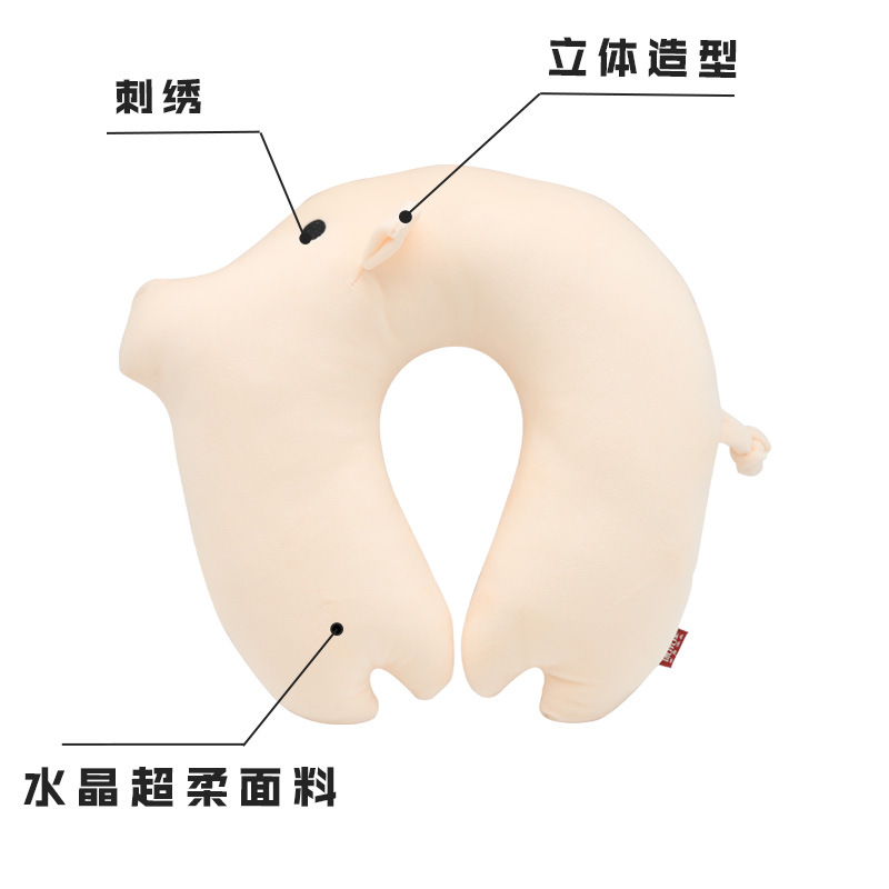 卡通动物充棉U型枕订货 康乐屋PP棉填充颈枕 旅行出差护颈枕  订货详情5