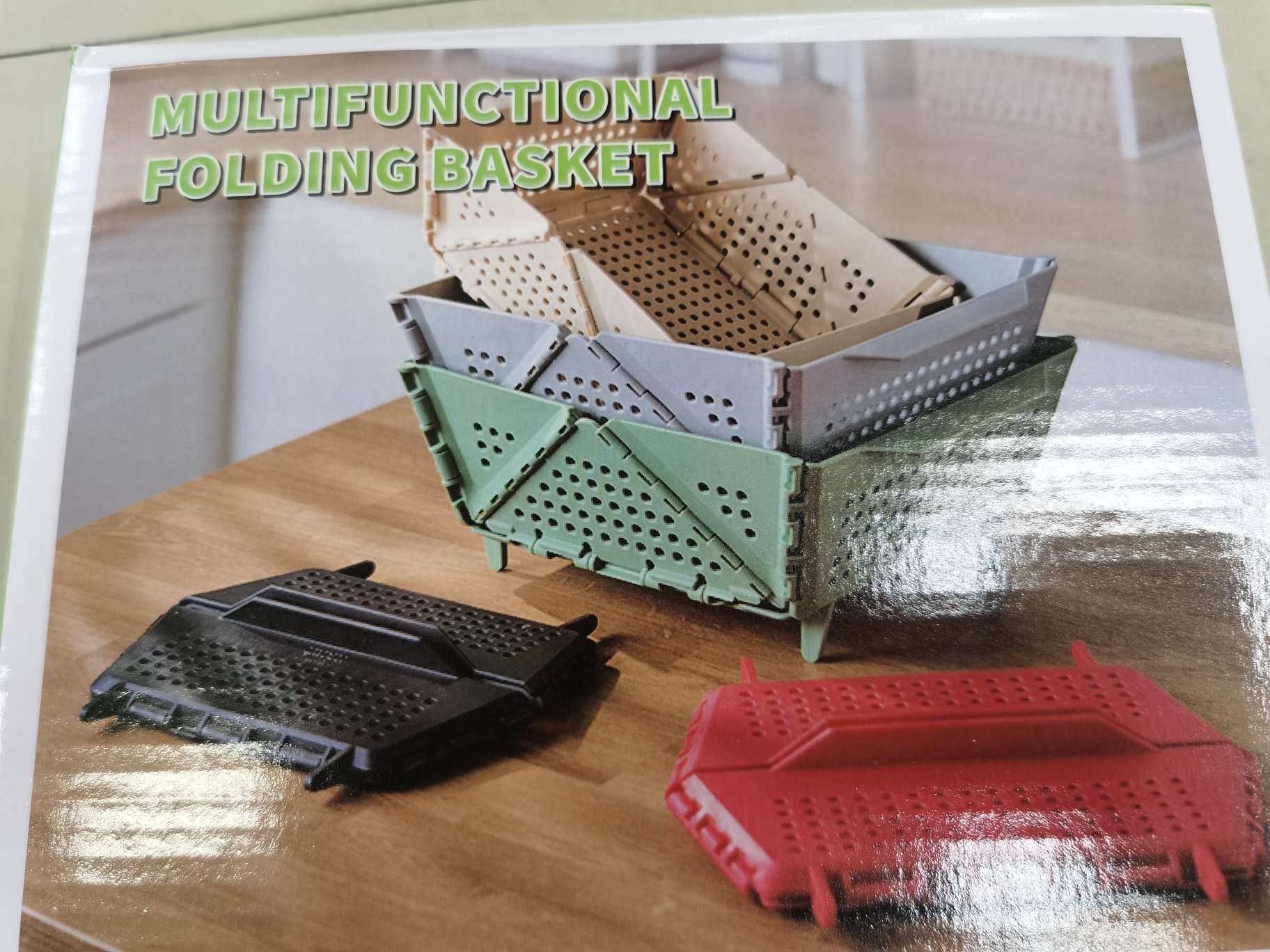 水果篮沥水篮可折叠厨房家用塑料收纳篮洗菜篮碗筷沥水架置物架子详情图5