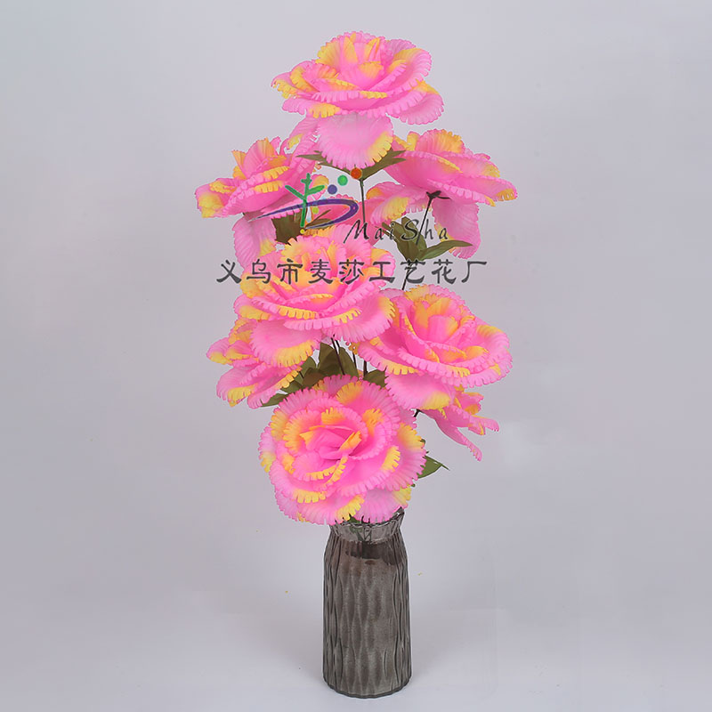 MS-030 Maisha Flower Slices, Qingming Festival flowers, tomb-sweeping flowers, sacrificial flowers, cemetery flower arrangements, artificial flowers, fake flowers, sawtooth rose Application Scenario