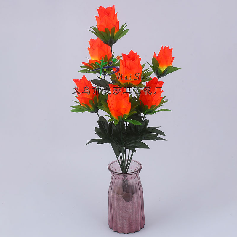 MS-024 rebanadas de flores de mesha flores de limpieza flores de sepultura flores de sacrificio arreglos florales de cementerio flores de simulación flores falsas pitaya