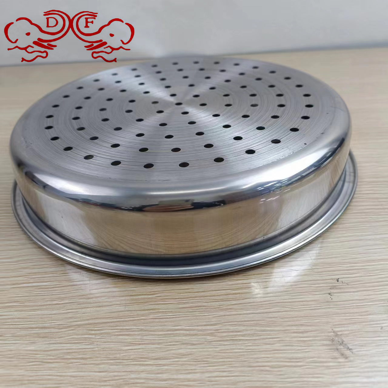 قرص مدمج من طراز DF68769 من الفولاذ غير القابل للصدأ يتسرب منه قرص مدمج من طراز DF Tradinghouse من خلال ثقب قرص طوانات المبخر الكبير من طبق الراف، المبخر الكهوب Item Picture