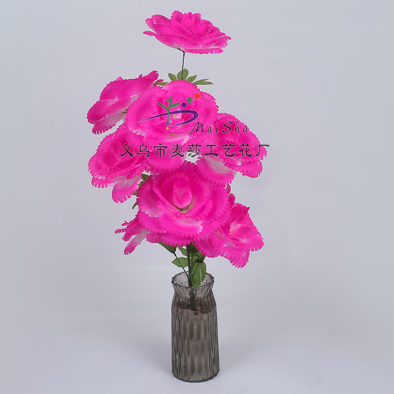 MS-030 Maisha Flower Slices, Qingming Festival flowers, tomb-sweeping flowers, sacrificial flowers, cemetery flower arrangements, artificial flowers, fake flowers, sawtooth rose Item Picture