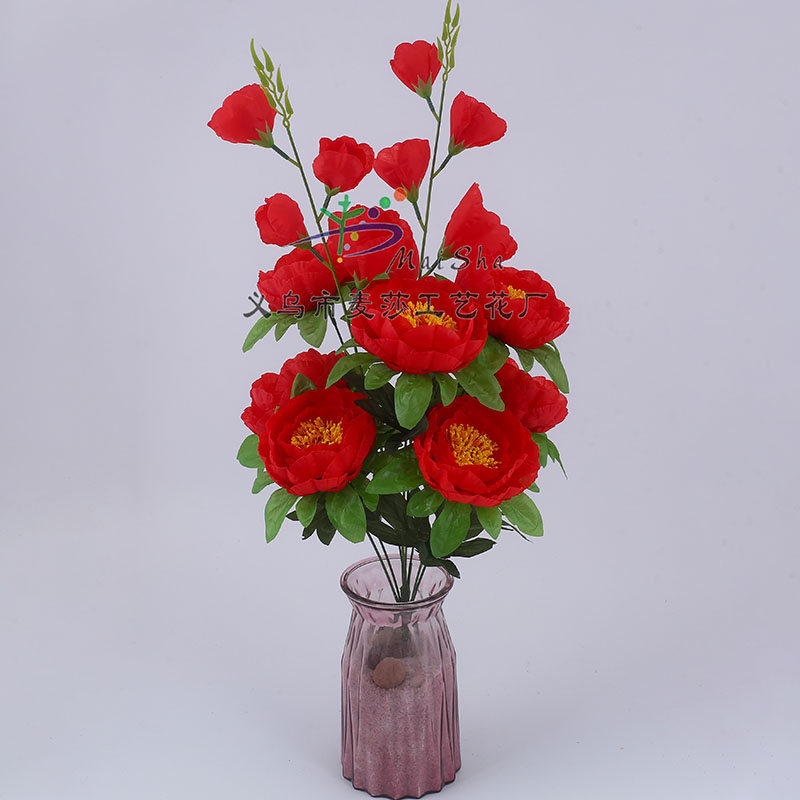Ms-034 Maisha Flower Piece Qingming Flower Tomb Sweeping Flower Sacrificial Flower Cemetery Flower Arrangement Artificial Flower Fake Flower Camellia Flower Item Picture