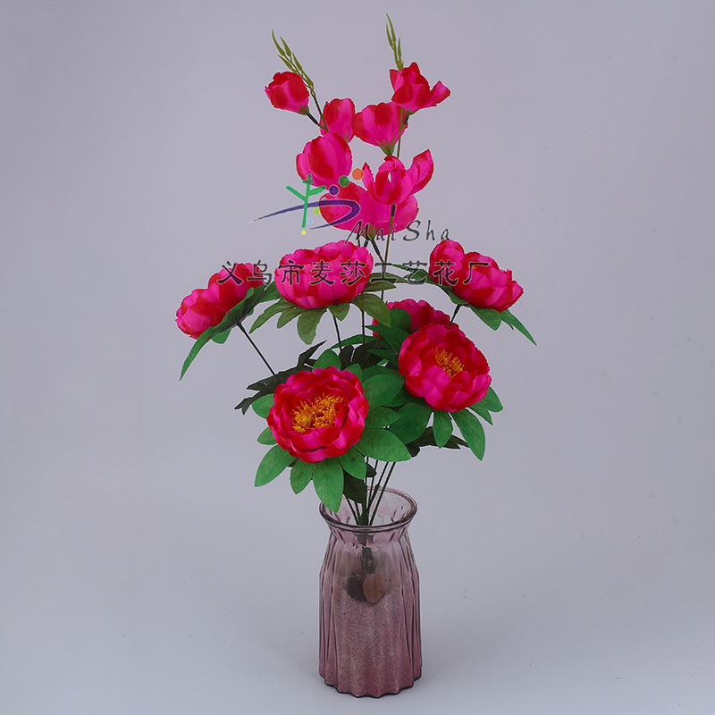 Ms-034 Maisha Flower Piece Qingming Flower Tomb Sweeping Flower Sacrificial Flower Cemetery Flower Arrangement Artificial Flower Fake Flower Camellia Flower