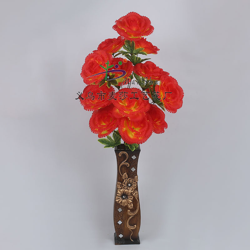 MS-030 Maisha Flower Slices, Qingming Festival flowers, tomb-sweeping flowers, sacrificial flowers, cemetery flower arrangements, artificial flowers, fake flowers, sawtooth rose Specification image