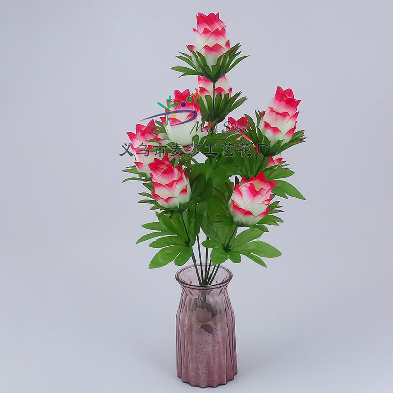 MS-024 rebanadas de flores de mesha flores de limpieza flores de sepultura flores de sacrificio arreglos florales de cementerio flores de simulación flores falsas pitaya Item Picture