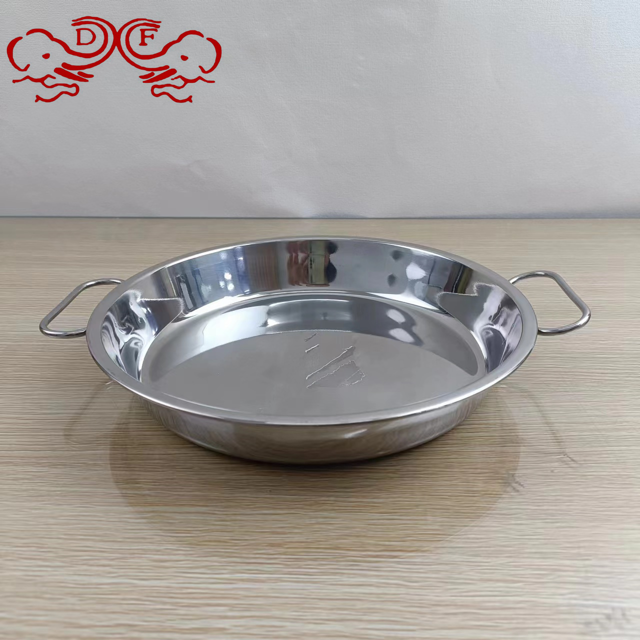 DF68769 thickened cold noodle Luo Luo stainless steel plate, rice noodle plate, cake plate, steaming plate, making tools for cold noodle plates, DF TRADINGHOUSE