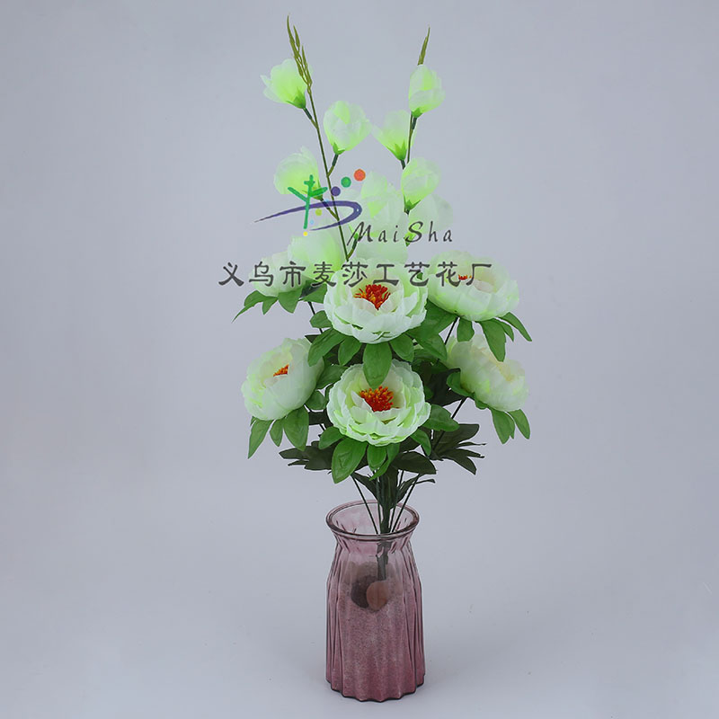 Ms-034 Maisha Flower Piece Qingming Flower Tomb Sweeping Flower Sacrificial Flower Cemetery Flower Arrangement Artificial Flower Fake Flower Camellia Flower details Picture