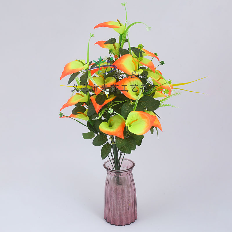 MS-033 trozos de flores de masha trozos de flores de limpieza flores de sepultura flores de sacrificio arreglos florales de cementerio flores de simulación flores falsas calla Item Picture