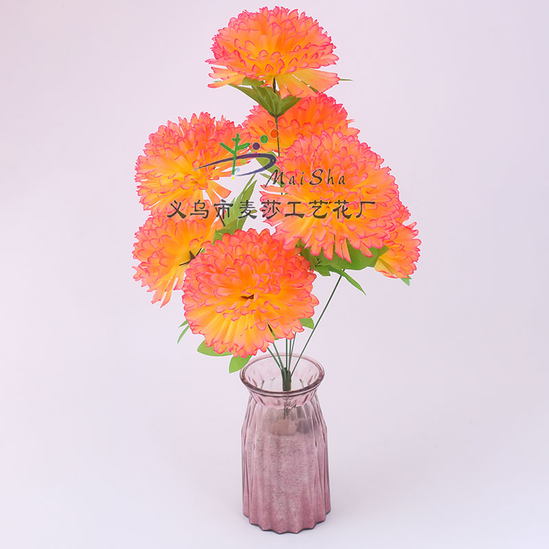 Ms-038 Maisha Flower Piece Qingming Flower Tomb Sweeping Flower Sacrificial Flower Cemetery Flower Arrangement Artificial Flower False Flower Chrysanthemum Specification drawing