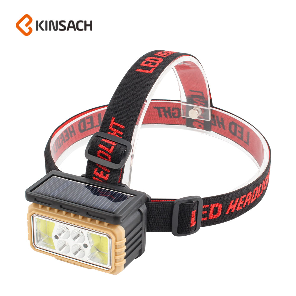 KINSACA Star Source Solar /Type-c rechargeable plastic headlight