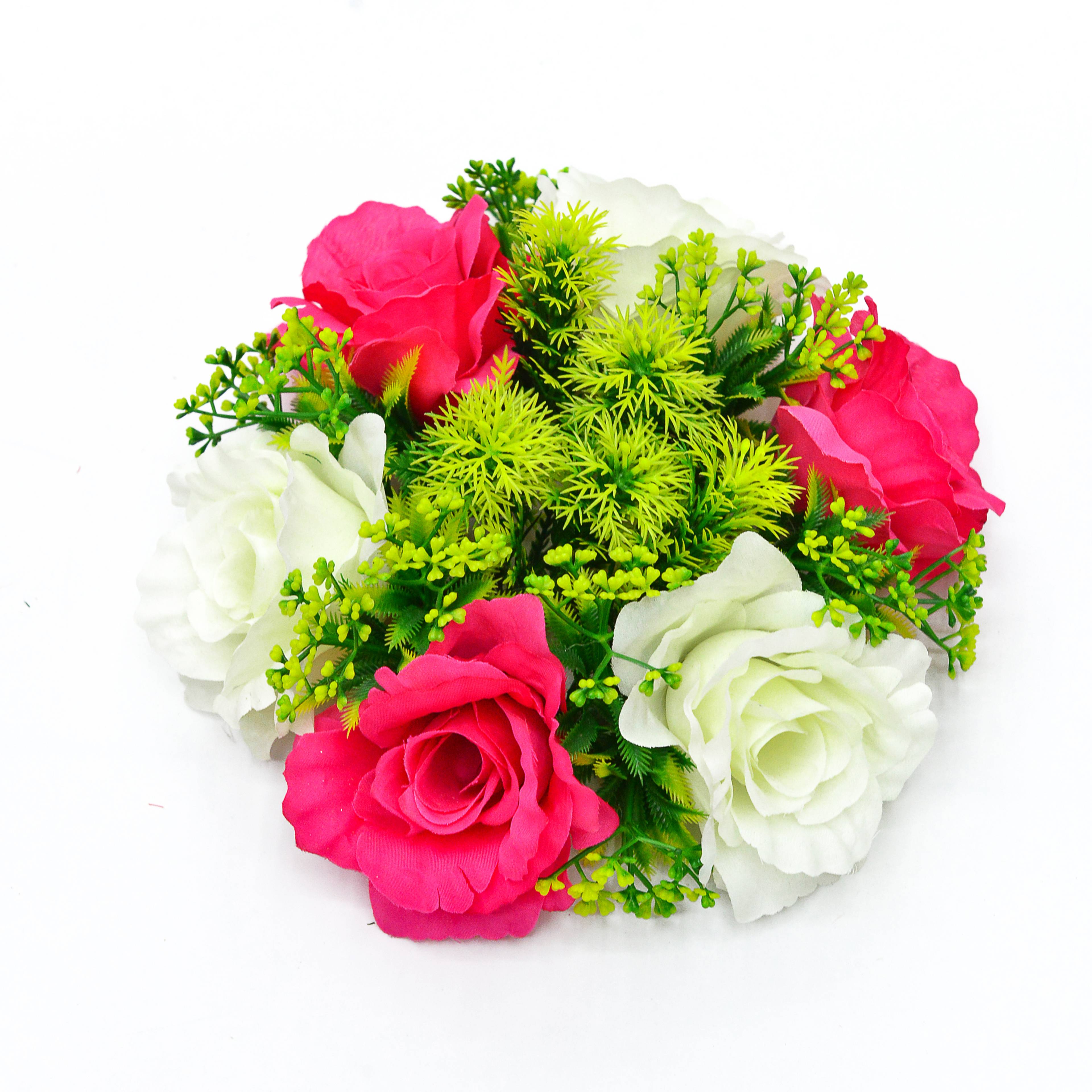 Rose artificial flowers, wedding bouquets, home and commercial decoration artificial flowers, small flower plates