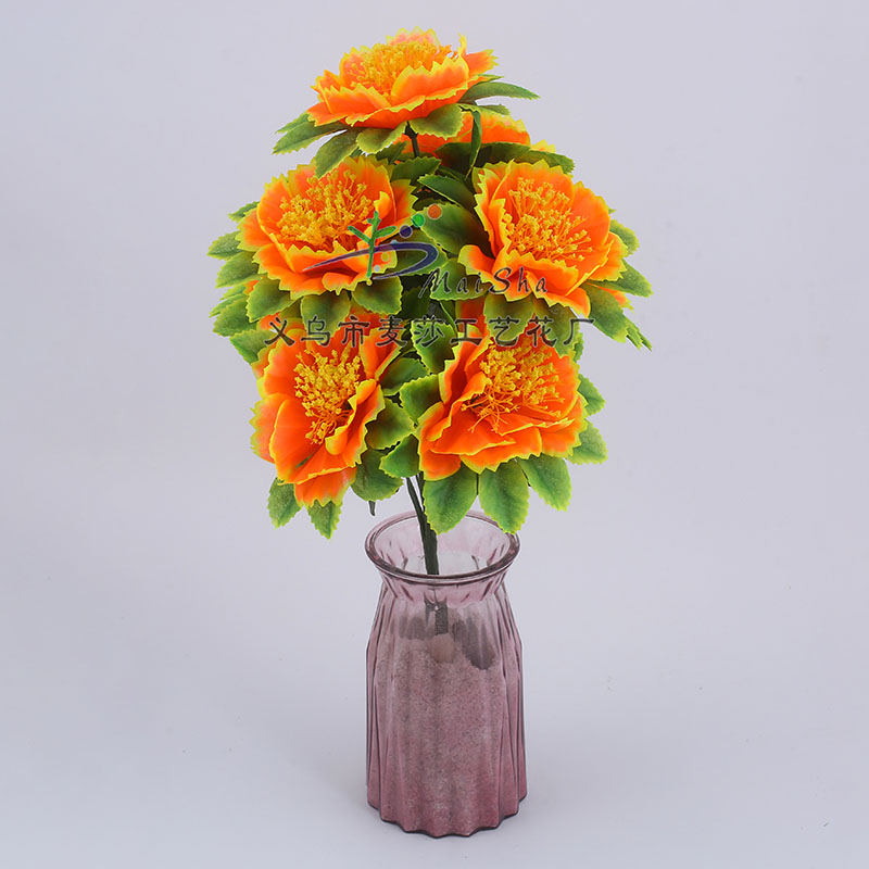 MS-043 Maisha Flower Slices, Qingming Festival flowers, tomb-sweeping flowers, sacrificial flowers, cemetery flower arrangements, artificial flowers, fake flowers, six-toothed chrysanthemums Specification image