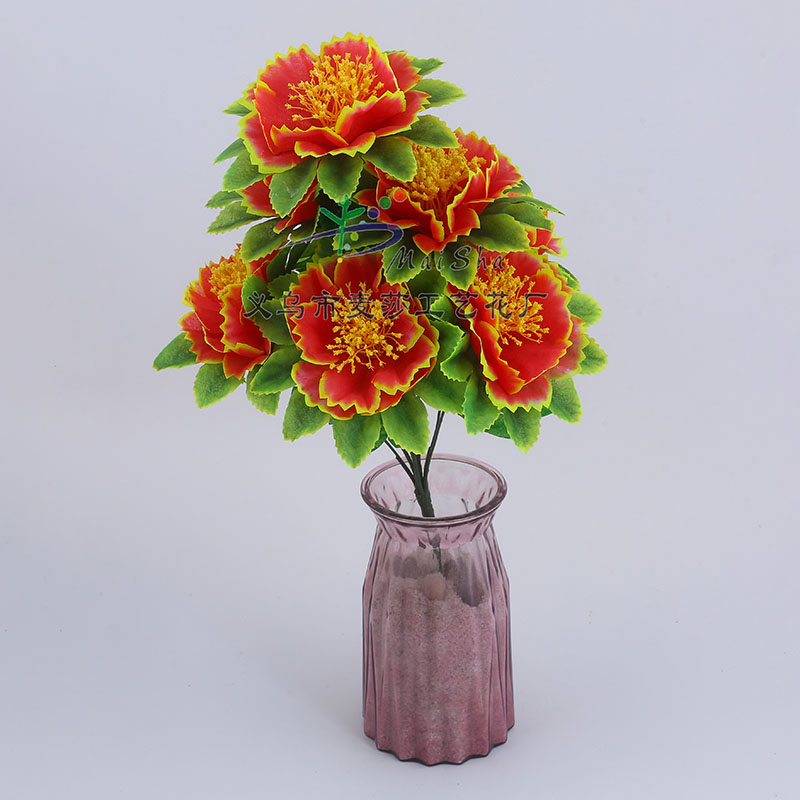 MS-043 Maisha Flower Slices, Qingming Festival flowers, tomb-sweeping flowers, sacrificial flowers, cemetery flower arrangements, artificial flowers, fake flowers, six-toothed chrysanthemums details Picture