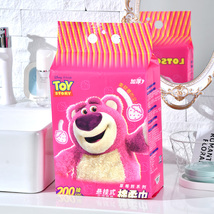 迪士尼草莓熊形象一次性洗脸巾干湿两用棉柔巾底部抽家庭装洗脸巾