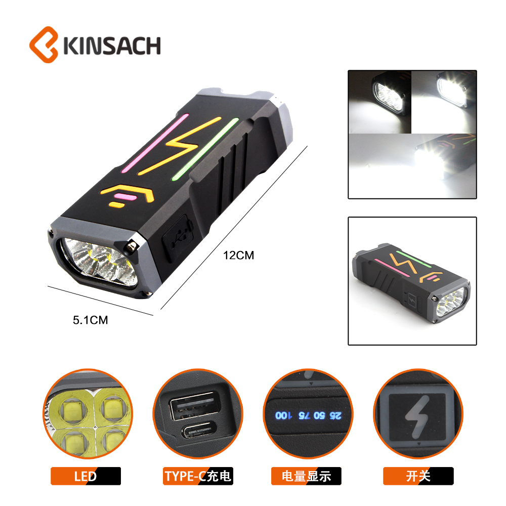 KINSACA Star Source luminous super bright flashlight details Picture