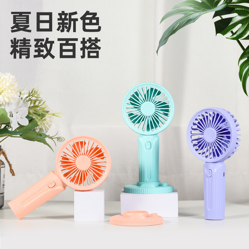 New handheld fan, usb charging phone stand, desktop portable mini fan, gift with logo printing detail image 7