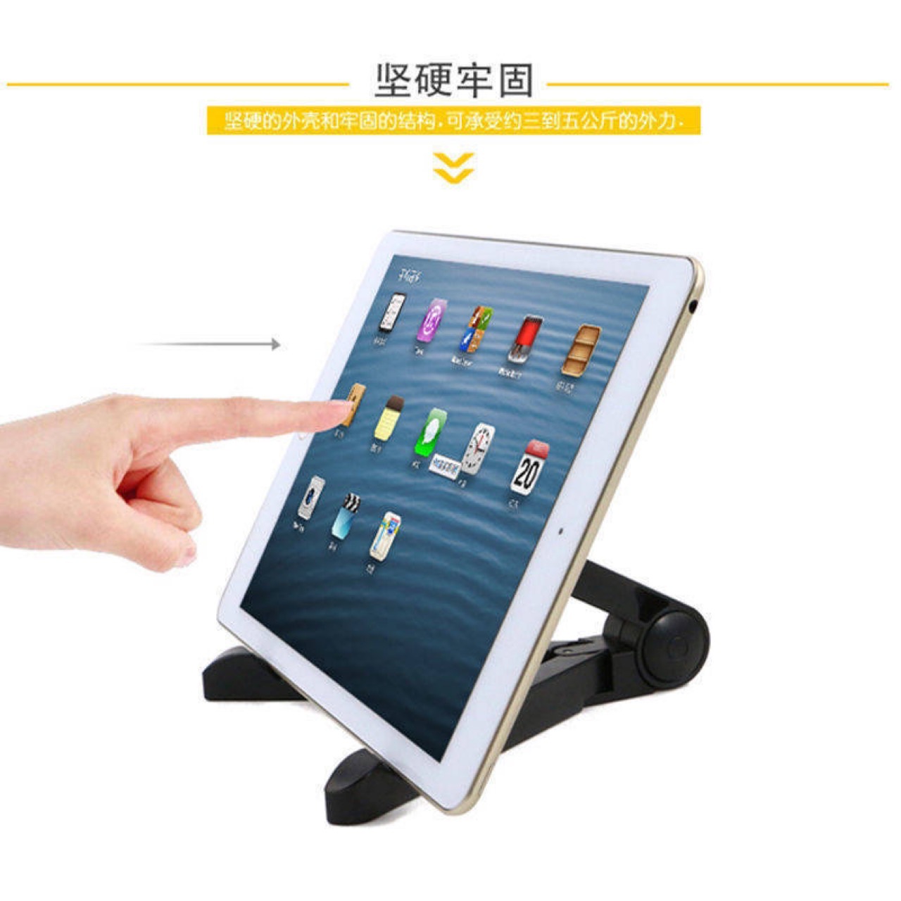 Desktop lazy person, mobile phone stand, tablet universal portable folding stand, multi-functional live streaming and TV series watching wonder Specification image