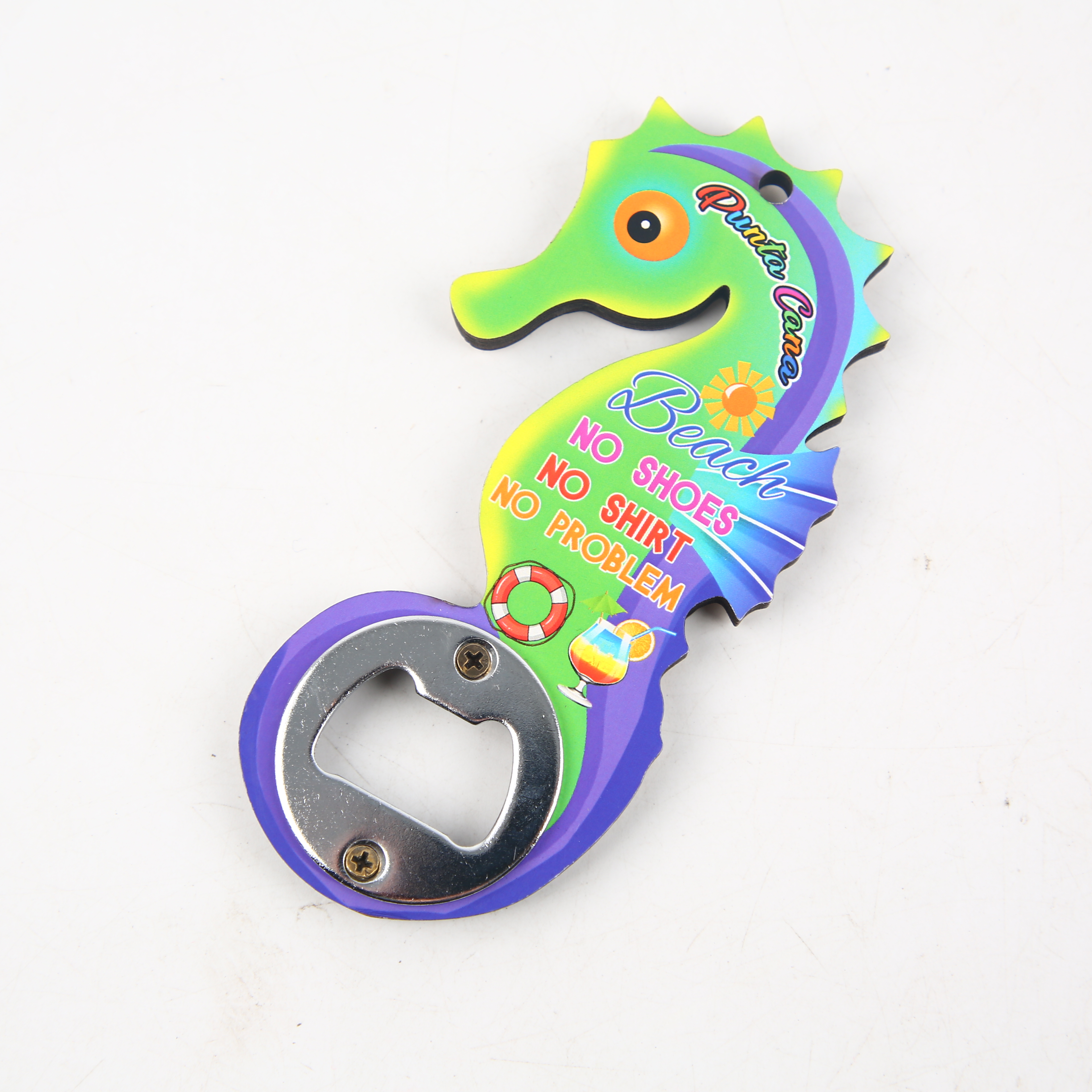Refrigerator Sticker Metal Bottle Opener Logo Magnetic Paint Metal Refrigerator Sticker Custom Three-Dimensional Multi-Function Beer Opener Item Picture